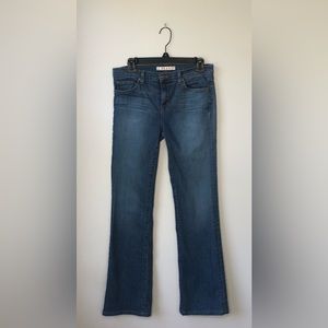 J Brand Womens Slim Boot Leg Jeans Moxie Mid Rise Dark Wash Size 29